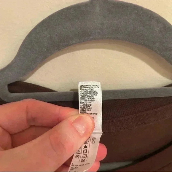 American Apparel Men’s Brown Blue Graphic Automobile Crewneck T-Shirt Size Large - Picture 5 of 8